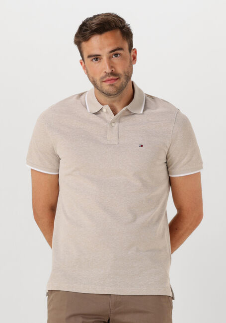 TOMMY HILFIGER Polo LINEN PIQUE REG POLO en beige - large