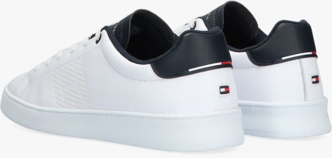 Witte TOMMY HILFIGER Lage sneakers RETRO TENNIS CUPSOLE - large