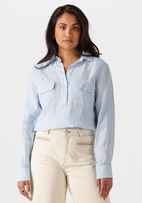 MOS MOSH MMENNA LINEN POCKET BLOUSE Blouses Bleu clair - large