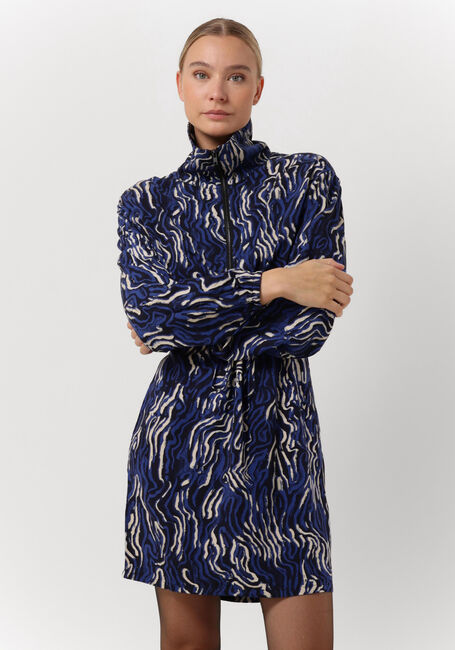 Blauwe ANOTHER LABEL Mini jurk ROSELYN LINE DRESS L/S - large