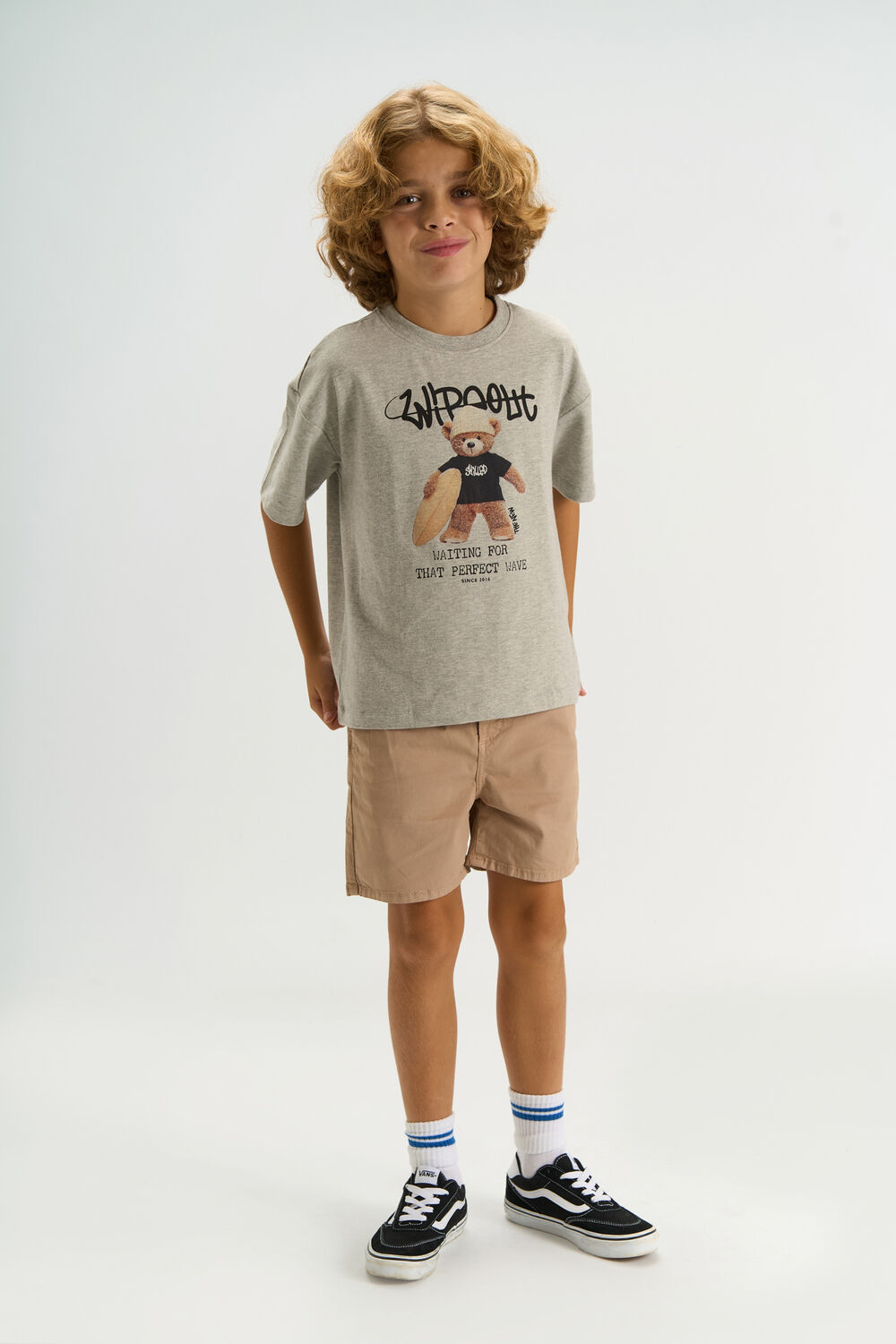 THE NEW T-shirt TNTEDDY en gris - large