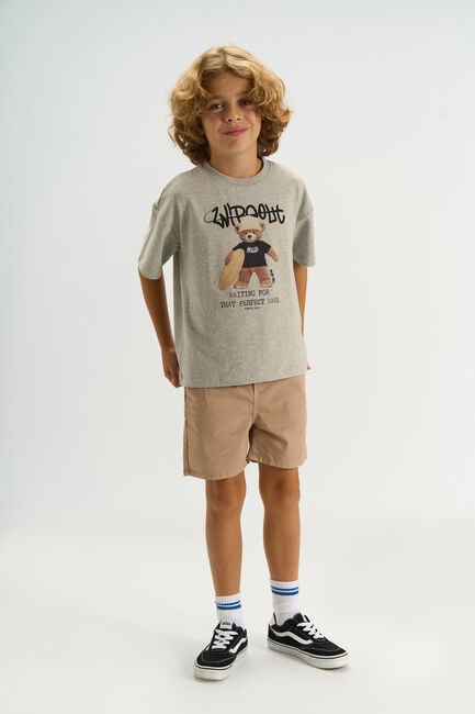 THE NEW T-shirt TNTEDDY en gris - large