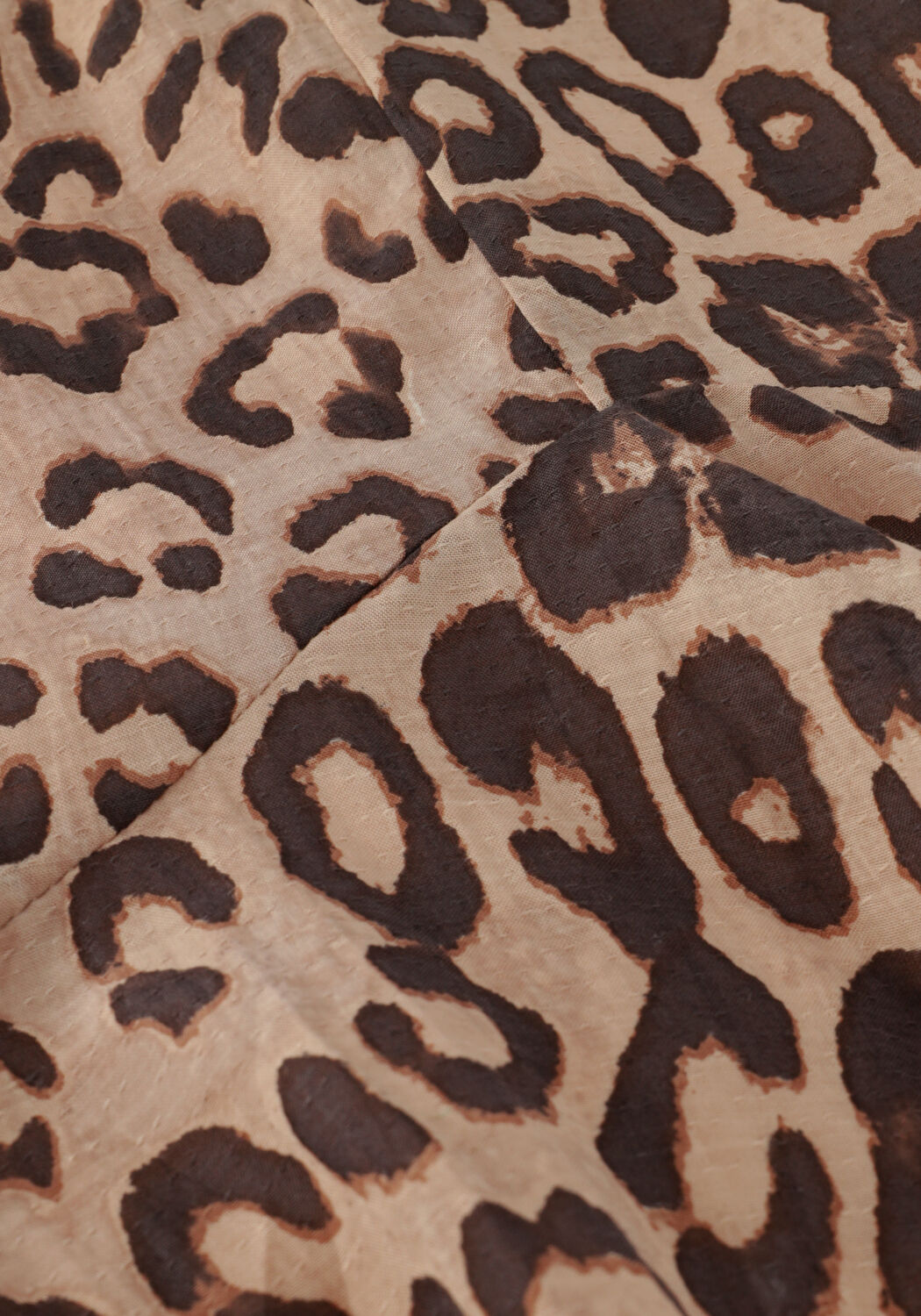 Bruine ALIX THE LABEL Minirok LADIES WOVEN ANIMAL RUFFLE SKIRT - large