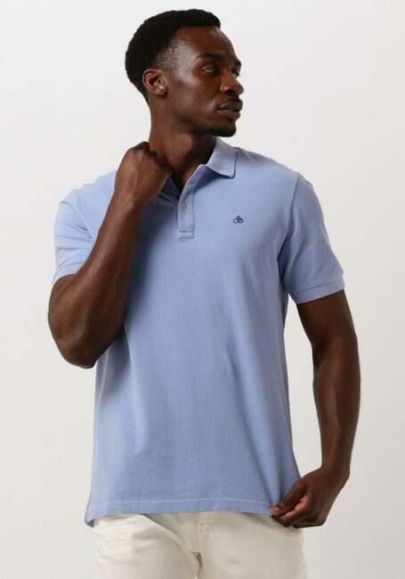 SCOTCH & SODA Polo GARMENT DYE ORGANIC COTTON PIQUE POLO en bleu - large