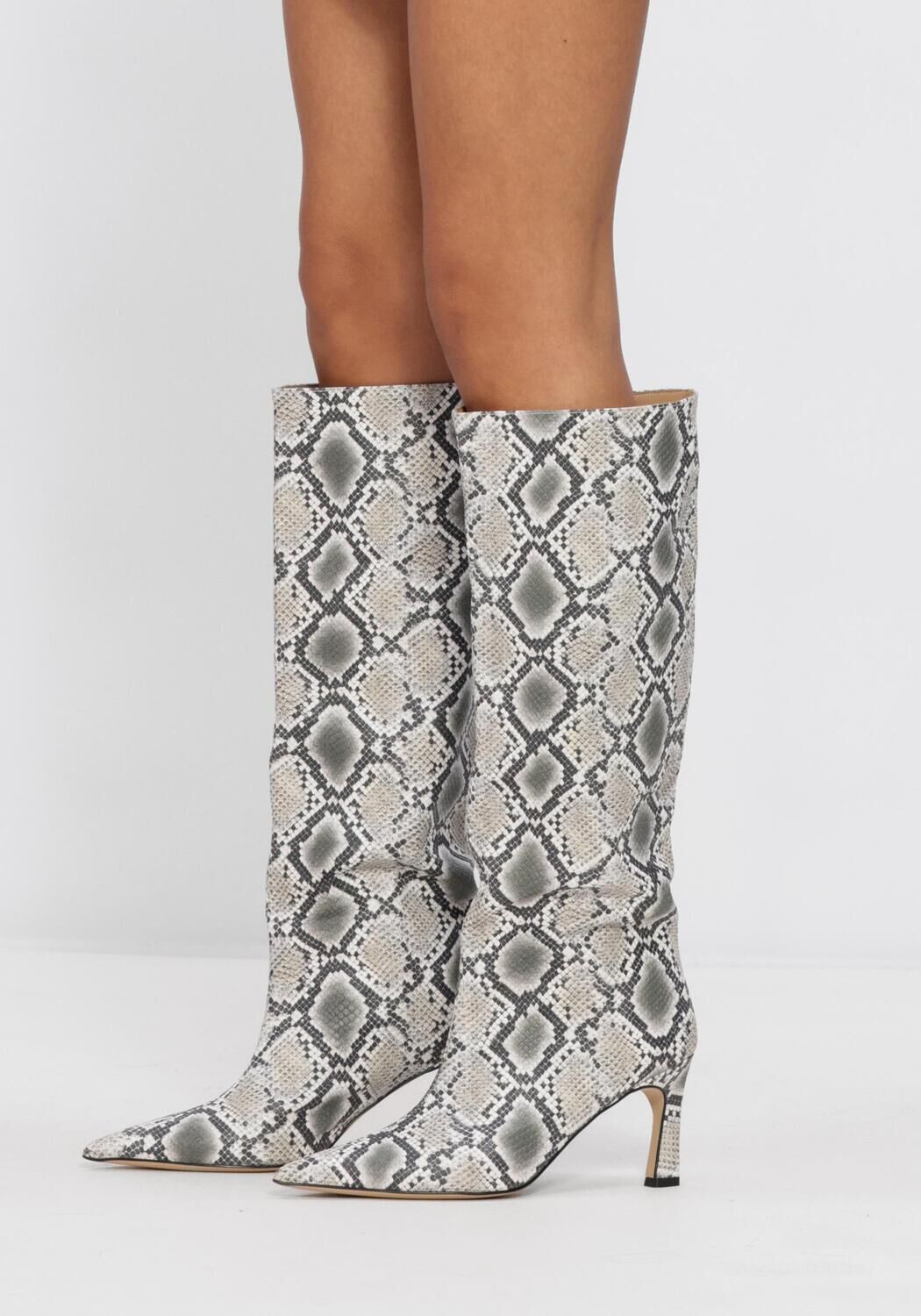 OMODA ATELIER Bottes hautes PYTHON X MODEROSA en gris - large