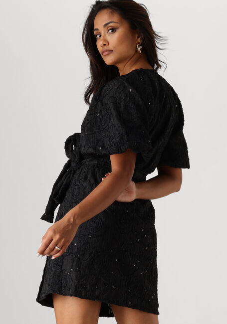OBJECT Mini robe OBJFARA RE 2/4 WRAP DRESS en noir - large