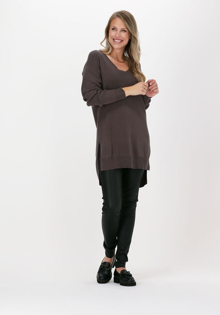 Taupe SIMPLE Trui TALIA - large