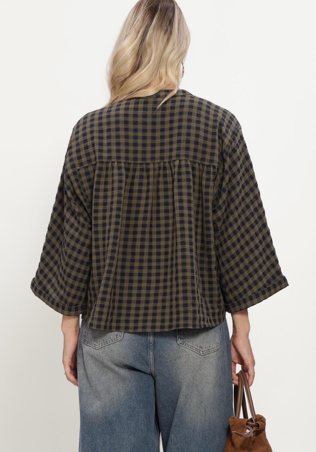 Donkergroene BY-BAR  JESS BLOUSE - large