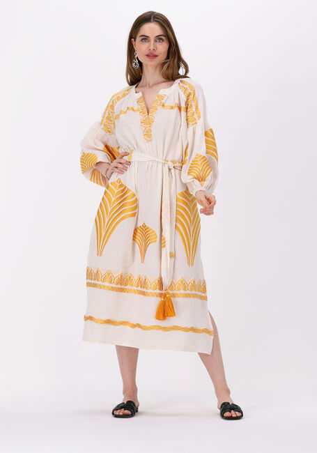 NEMA Robe midi MARLENE en jaune - large