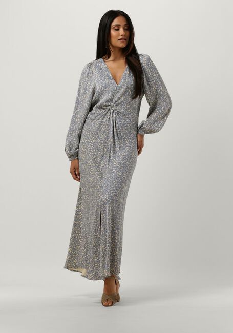 SECOND FEMALE Robe maxi RATTAN DRESS en bleu - large
