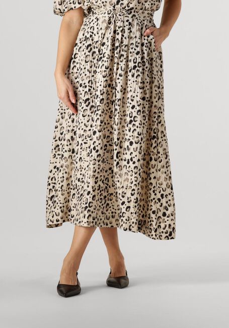 MSCH COPENHAGEN Jupe midi MSCHALYONA VLORA SKIRT AOP en beige - large