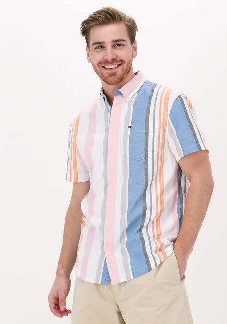 TOMMY JEANS Chemise décontracté TJM SHORTSLEEVE PASTEL SHIRT en multicolore - large