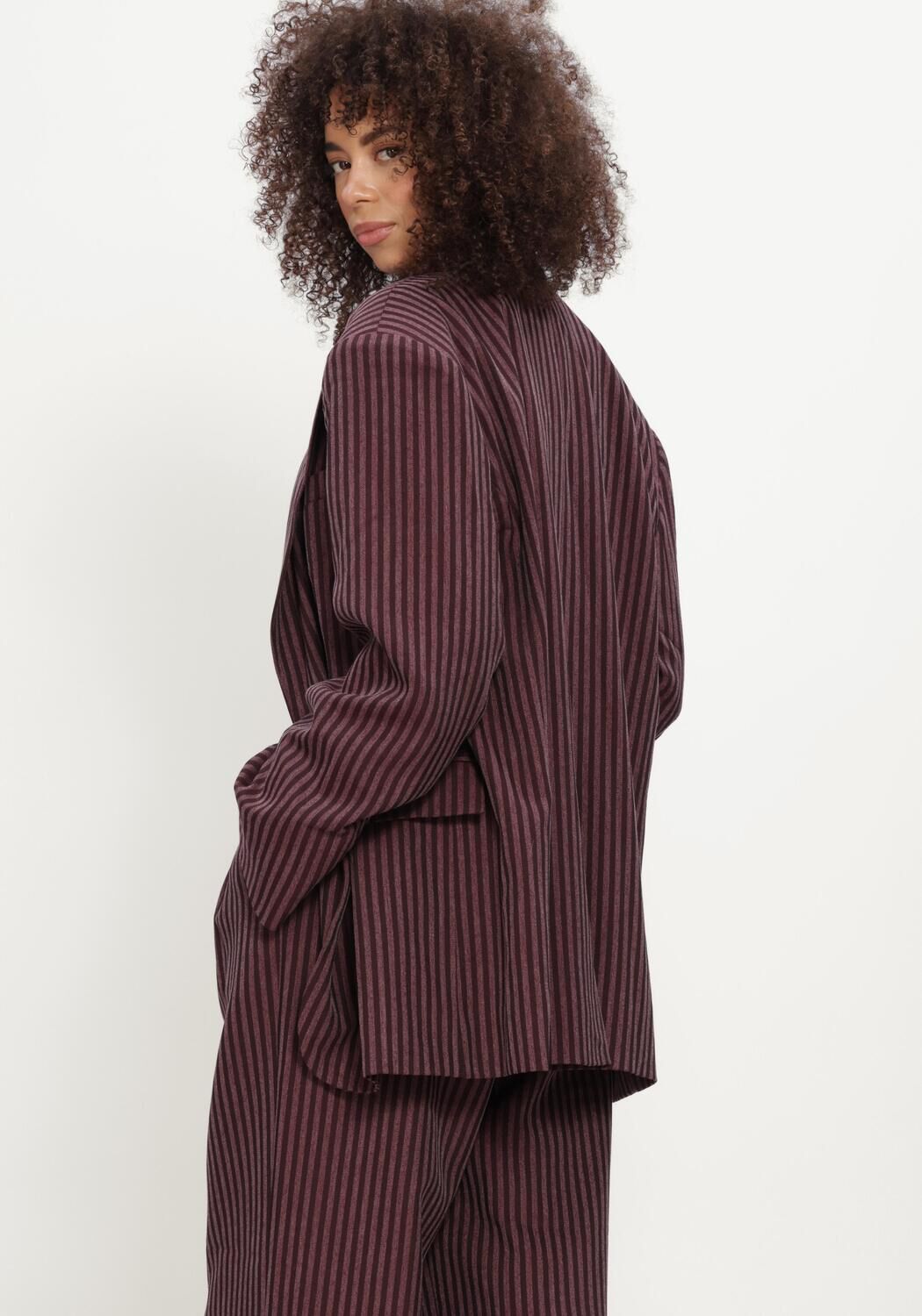 AMAYA AMSTERDAM Blazer CLAIR BLAZER STRIPE Bordeaux - large