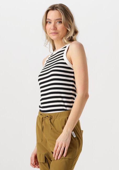 PENN & INK Haut SINGLET SMALL STRIPE en noir - large
