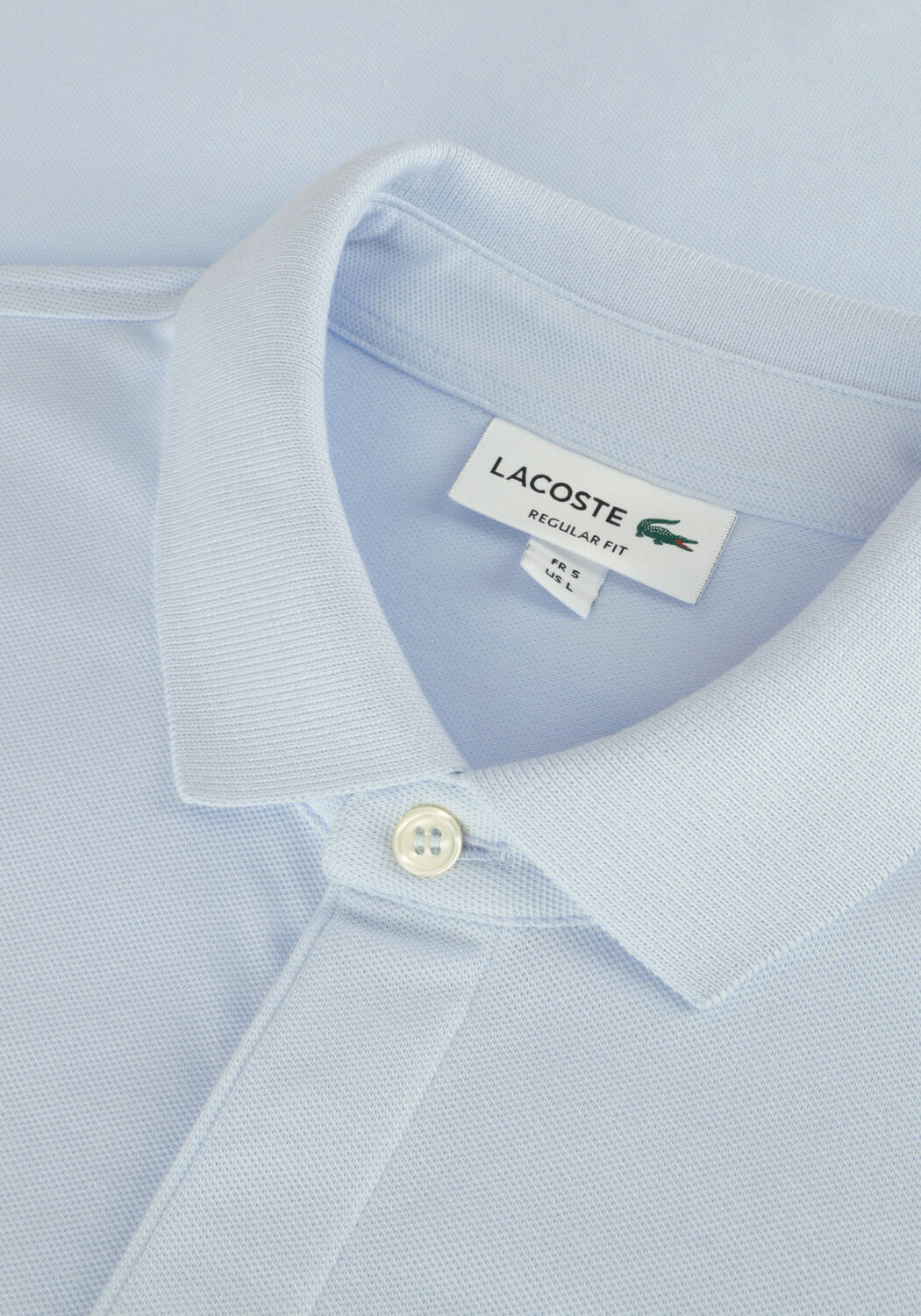 LACOSTE Polo REGULAR FIT COTTON BLEND POLO SHIRT Bleu clair - large
