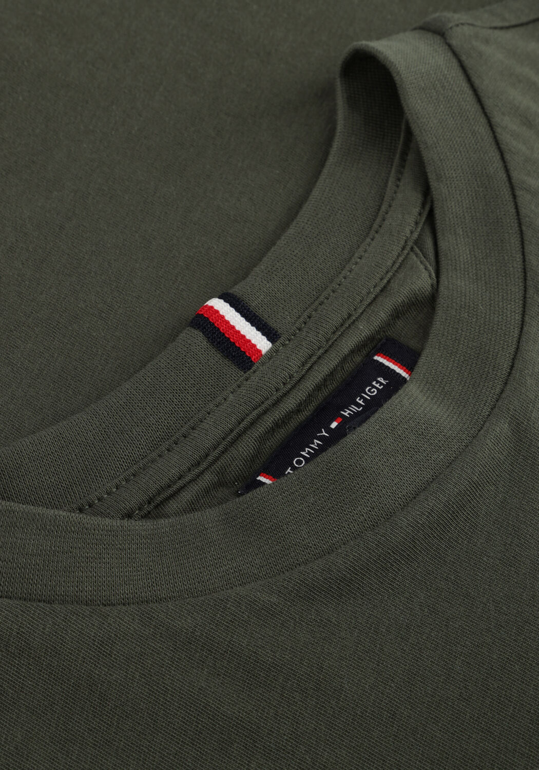 Donkergroene TOMMY HILFIGER Trui ESSENTIAL T-SHIRT LS - large