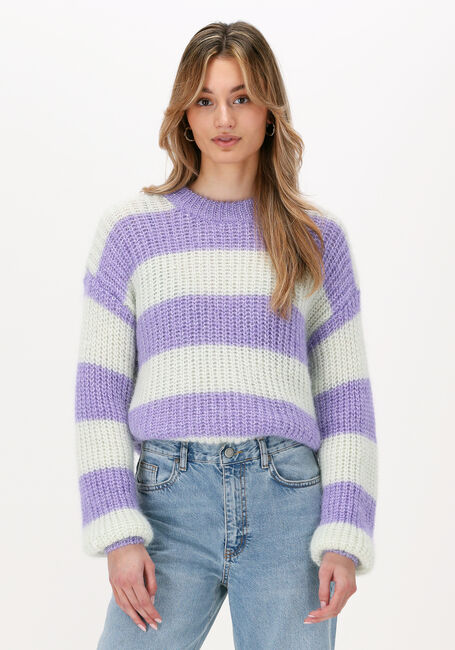 SELECTED FEMME Pull SLFSCARLETT LS KNIT O-NECK B Lilas - large
