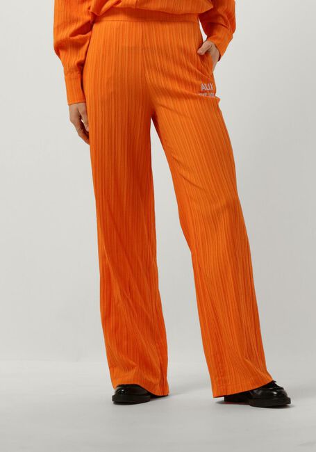 Oranje ALIX THE LABEL Wijde broek LADIES WOVEN KRINKLE PANTS - large