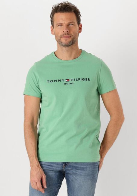 TOMMY HILFIGER T-shirt TOMMY LOGO TEE en vert - large