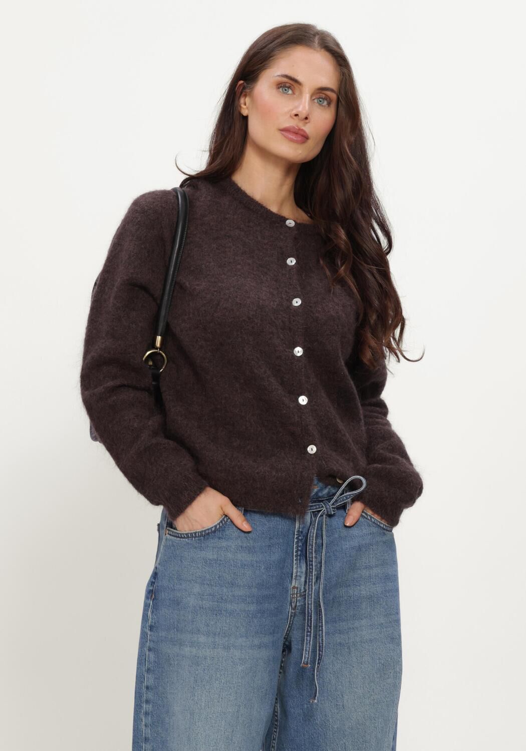 Bruine STUDIO ANNELOES Vest Bibi cardigan - large