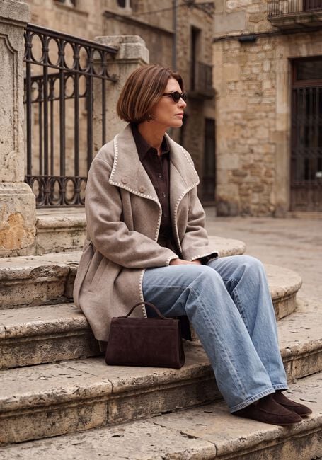 Taupe BEAUMONT Mantel ALIZA SHORT COAT - large