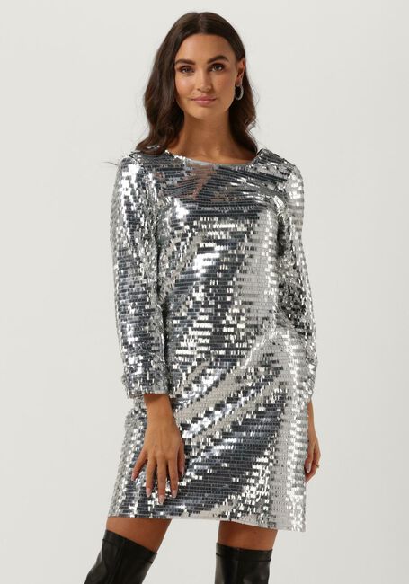 Y.A.S. Mini robe YASROARING 7/8 MINI SEQUIN DRESS en argent - large