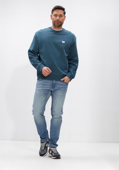 CALVIN KLEIN Chandail LS 350TERRY EY WHSL BADGE CREWNE Petrol - large