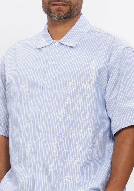 WOODBIRD Chemise d&eacute;contract&eacute; WBWANG OX FLOWER SHIRT Bleu clair - large