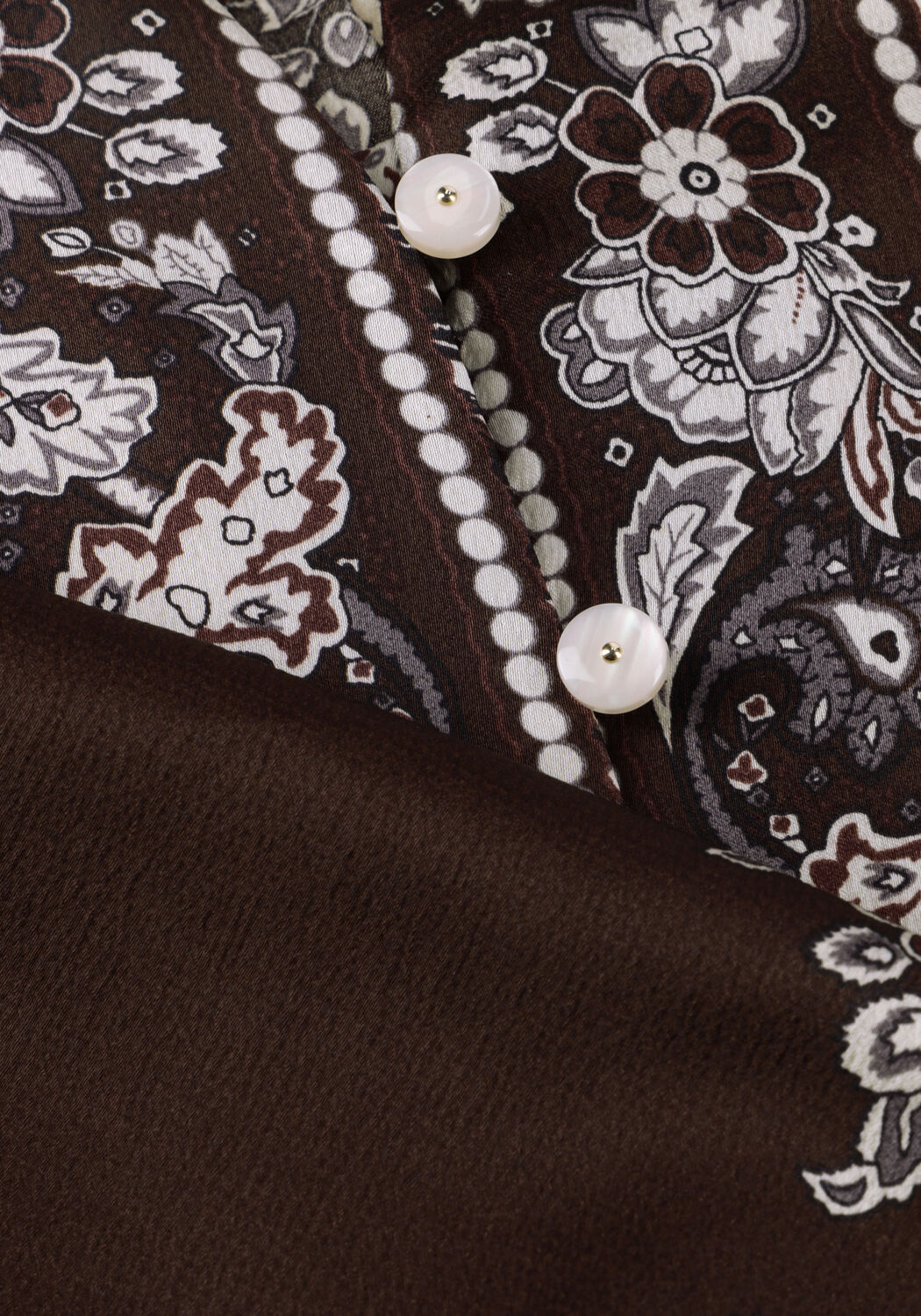 NEO NOIR MASSIMA PAISLEY BORDER BLOUSE Blouses en marron - large