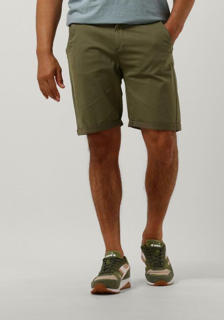 DSTREZZED Pantalon courte CHARLIE SHORTS PEACH SATIN en vert - large