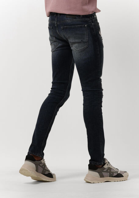 PUREWHITE Slim fit jeans #THE JONE - SKINNY FIT JEANS WITH ALLOVER DAMGAING SPOTS Bleu fonc&eacute; - large