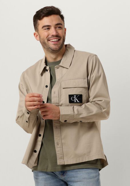 CALVIN KLEIN Surchemise UTILITY SHIRT en taupe - large
