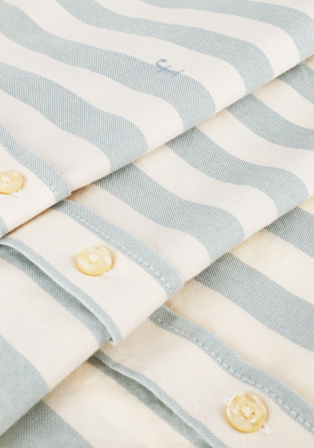 Lichtblauwe FOR&Eacute;T Casual overhemd LIFE - large