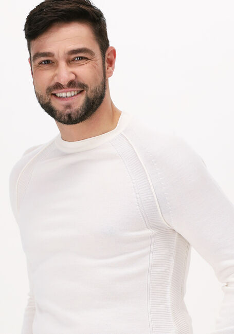 CAST IRON Pull R-NECK TECH MERINO en blanc - large