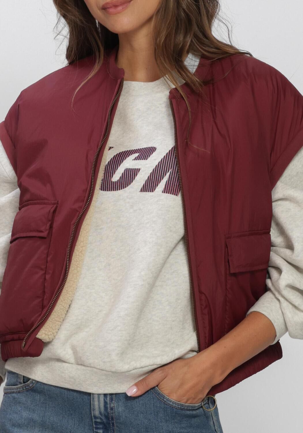 Bordeaux BY-BAR Bodywarmer GIO SLEEVELESS JACKET - large