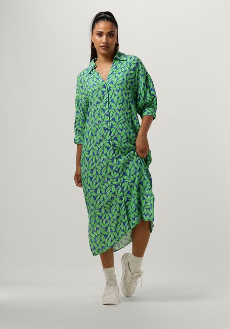 Blauwe YDENCE Midi jurk DRESS PALMER Blauwe YDENCE Midi jurk DRESS PALMER - large