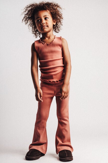 BAJE STUDIO Pantalon &eacute;vas&eacute; SIERRA en rose - large