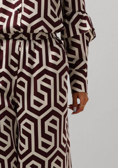 Bordeaux STUDIO AMAYA Wijde broek RYANNA - large