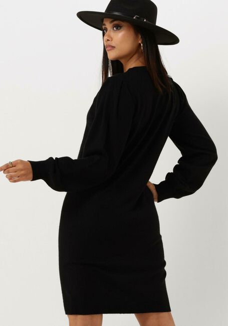OBJECT Mini robe OBJTHESS L/S KNIT EMBROIDERY DRESS E DIV en noir - large