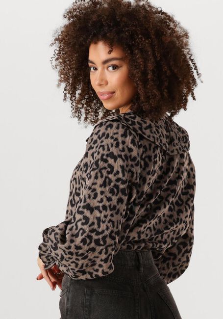 Zwarte BY-BAR  GIA LEO BLOUSE - large