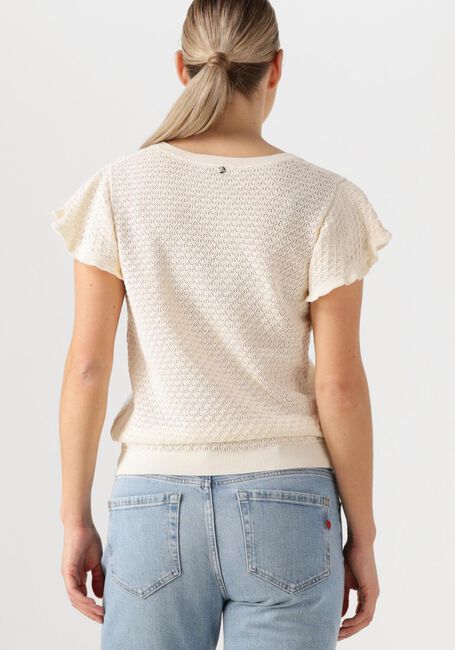 MOS MOSH Haut MMGANNA PATTERN V-NECK KNIT Écru - large