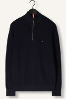 TOMMY HILFIGER Pull REFINED STRUCTURE ZI en bleu TOMMY HILFIGER Pull REFINED STRUCTURE ZI en bleu - medium