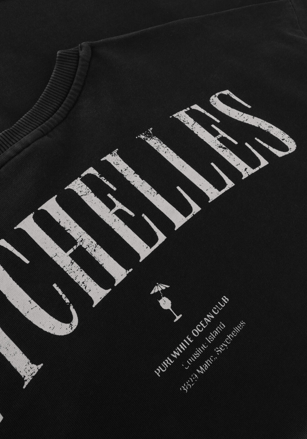 PUREWHITE T-shirt TSHIRT WITH SMALL FRONT LOGO AT SIDE AND BIG BACK PRINT en noir - large