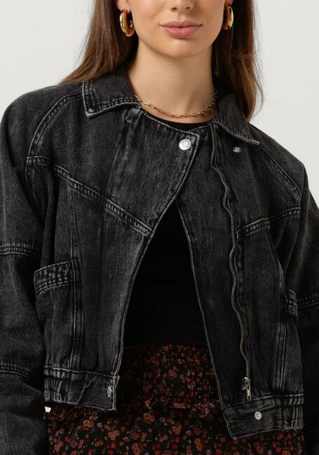 Donkergrijze LOLLYS LAUNDRY Spijkerjas KINGSTON JACKET - large