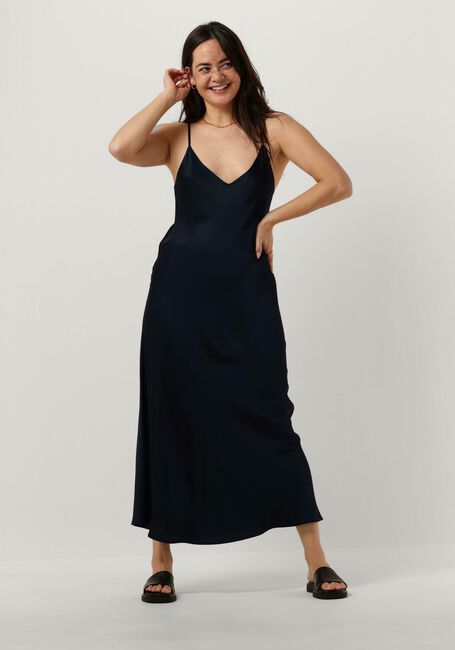 Donkerblauwe RESORT FINEST Midi jurk SLIP DRESS - large