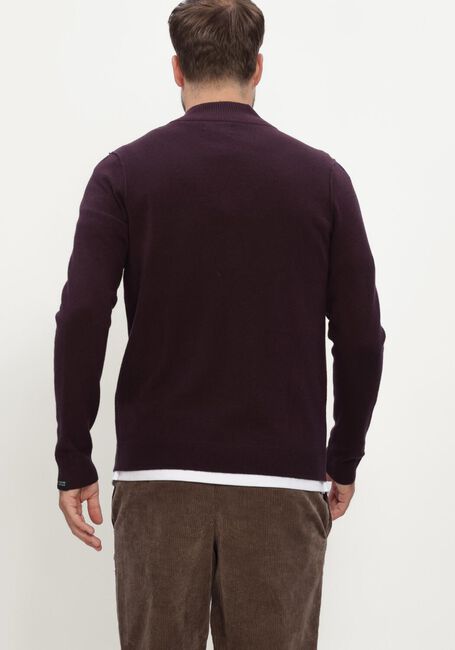 Bordeaux BUTCHER OF BLUE Trui CLIFDEN HALFZIP - large