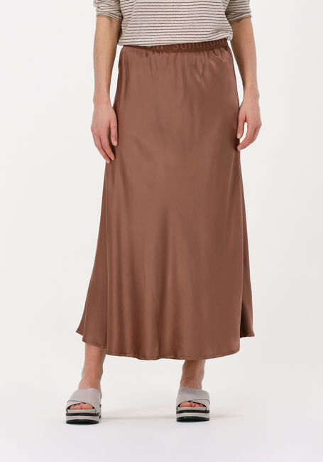 SUMMUM Jupe midi SKIRT SATIN en marron - large