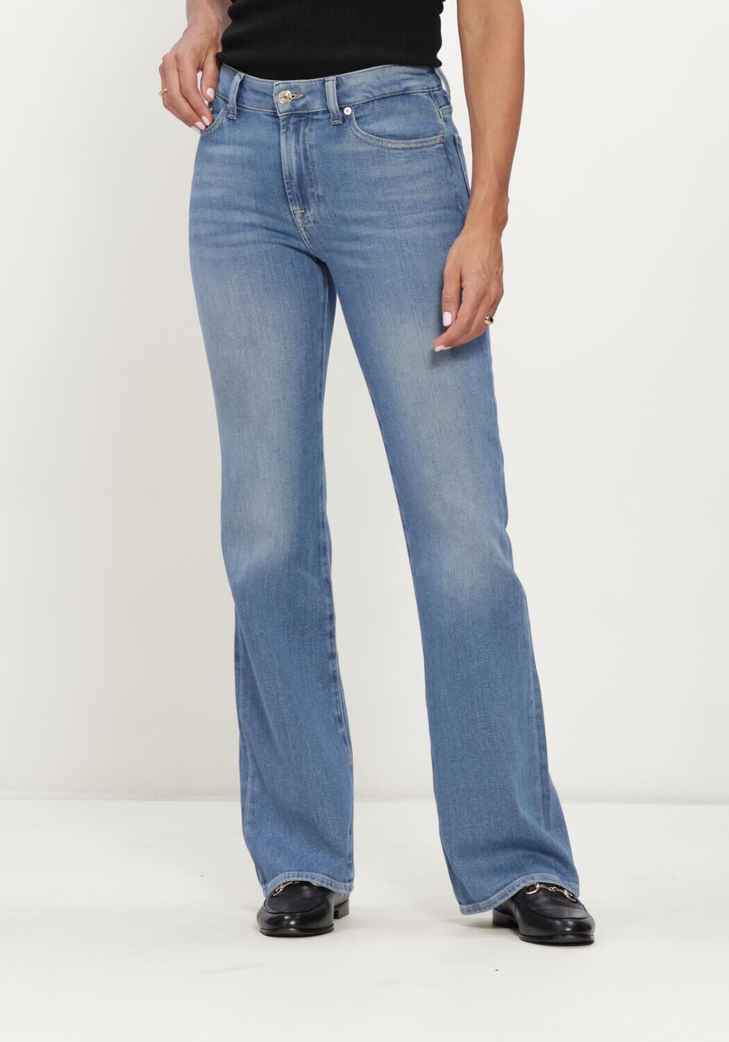 Blauwe 7 FOR ALL MANKIND Flared jeans THE LEGGY BOOTCUT COASTLINE - large