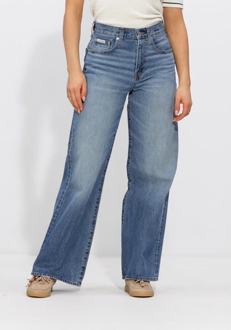 Blauwe CALVIN KLEIN Wide jeans THE WIDE LEG - large