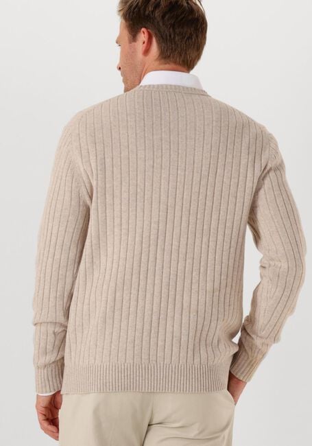 Beige PROFUOMO Trui PULLOVER CREW NECK WOOL BLEND - large